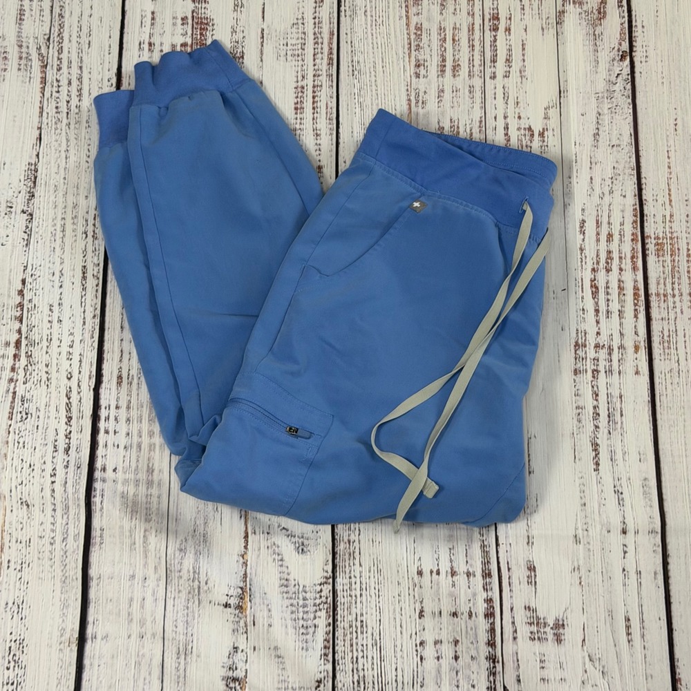 FIGS Ceil Blue Jamora Technical Collection Womens Jogger‎ Scrub Pants  Size M